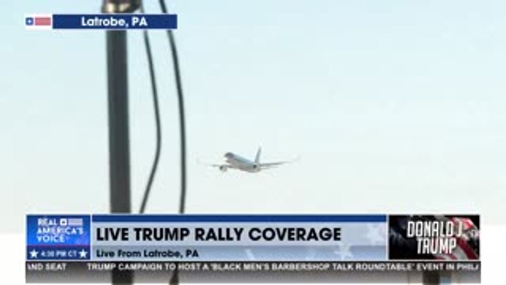 TRUMP FORCE ONE FLYOVER 10-19-24