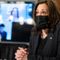 Asked if she has plans to visit border, Harris says 'Not today,' laughs
