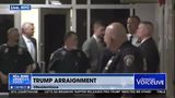 President Trump exits courthouse following arraignment