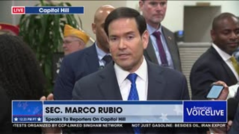 SEC. RUBIO SETS REPORTER STRAIGHT