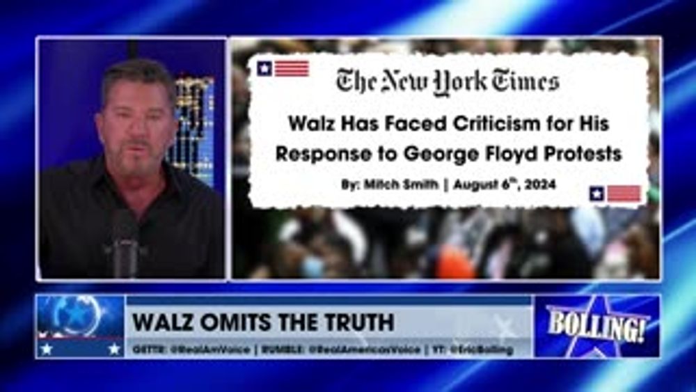 TIM WALZ: “THE RED FLAGS WERE THERE”