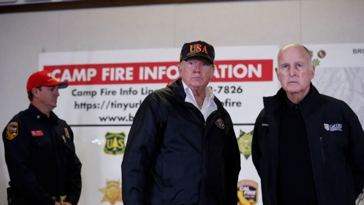 California Governor Praises Trump Pledge not to Cut Funding to State Amid Fires