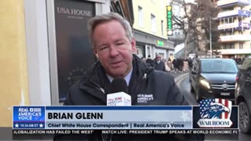 DAVOS PROTESTS OUTSIDE “USA HOUSE”