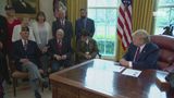 President Trump Greets World War ll Veterans