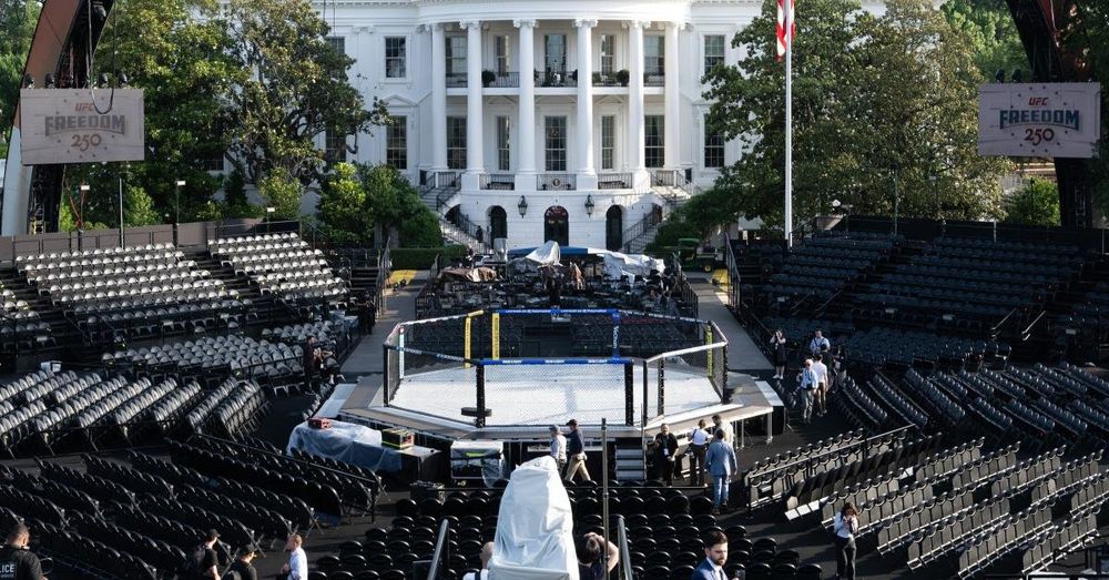 America gets sneak peak at UFC octagon ahead of weekend match at White House