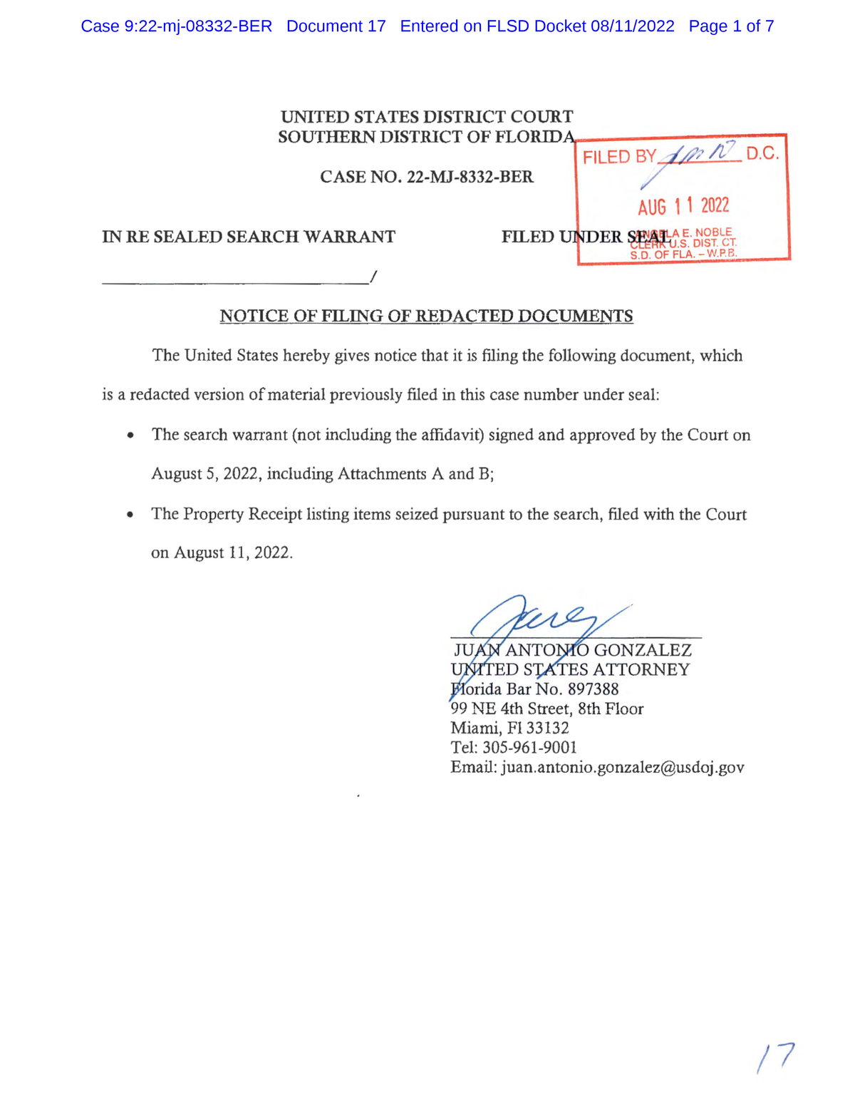 Mar-a-Lago search warrant