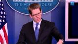 Jay Carney congratulates Canadians for hockey win over United States