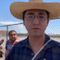 Anthony Aguero in El Paso Texas Waiting for President Trump