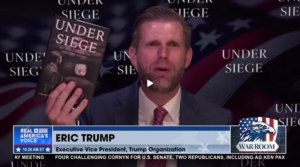 ERIC TRUMP: “WHITE HOUSE OR PRISON”