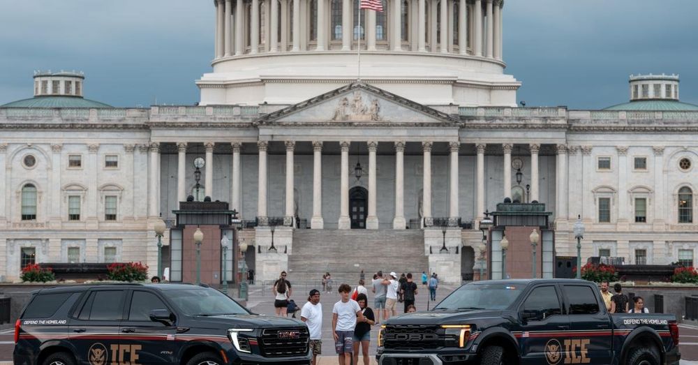 ICE unveils new vehicles in Washington DC that includes agency's name on it