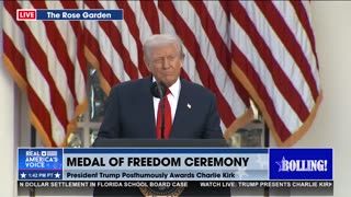 PRESIDENT TRUMP HONORS CHARLIE KIRK