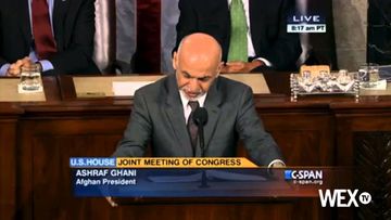 Afghan President Ashraf Ghani addresses Congress