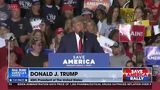 Crowd Boo's as President Trump spells out the Biden Administration