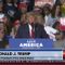 Crowd Boo's as President Trump spells out the Biden Administration