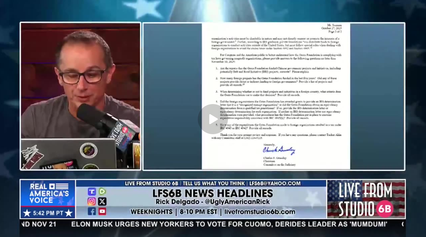 THE SENATE PROBES THE TAX-EXEMPT STATUS OF GATES’ FOUNDATION