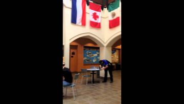 Confrontation with police officers at Texas Lutheran University