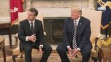 President Trump has a Restricted Bilateral Meeting with the President of France