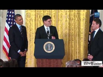 Jack Lew jokes with Geithner about sloppy signatures