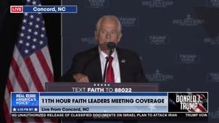 PETER NAVARRO FULL SPEECH AT 11TH HOUR FAITH LEADERS EVENT