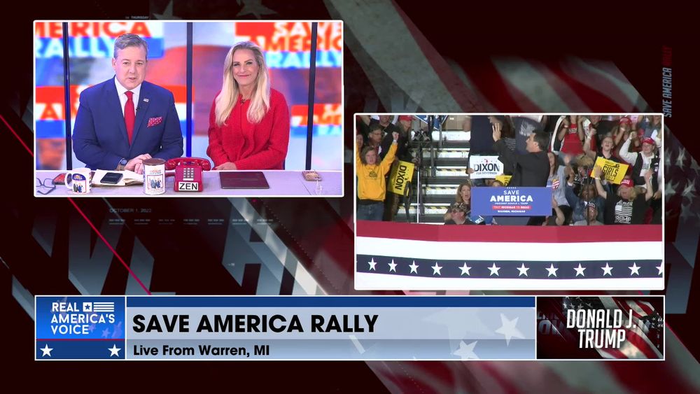 Trump Save America Rally, Live From Warren Michigan Part 1