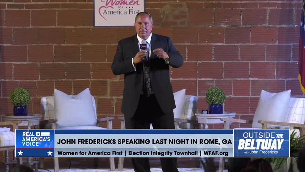 John Fredericks Speaking Last Night at Women for America First in Rome, GA