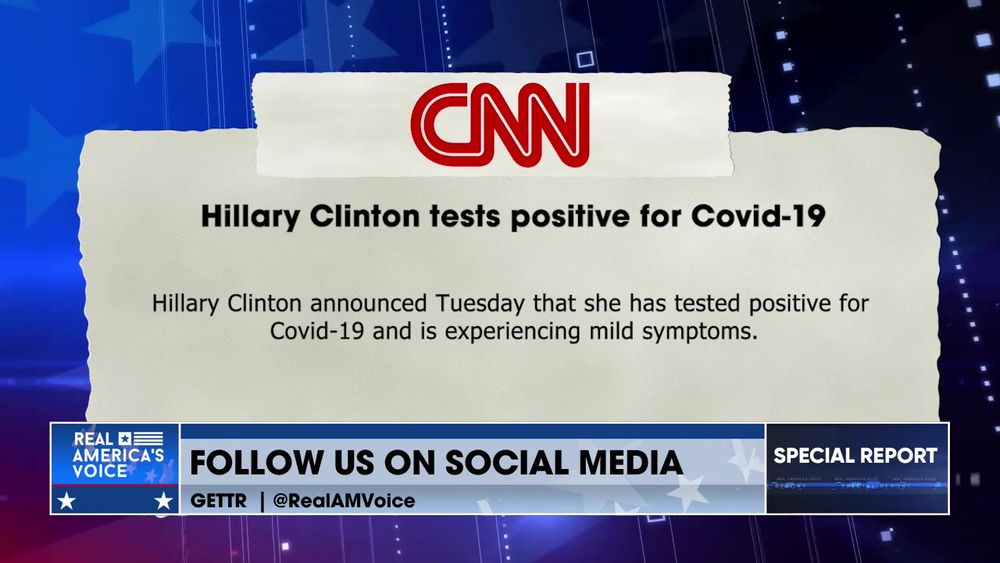 Hilary Clinton Tested Positive For Covid-19 On Tuesday And Is Experiencing Mild Symptoms