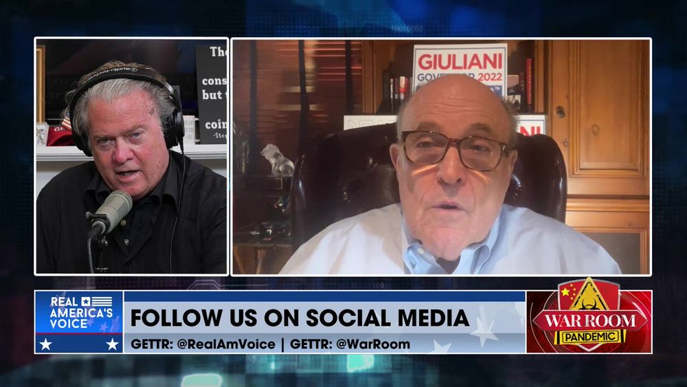 Rudy Giuliani joins War Room to discuss Fox Censoring Him
