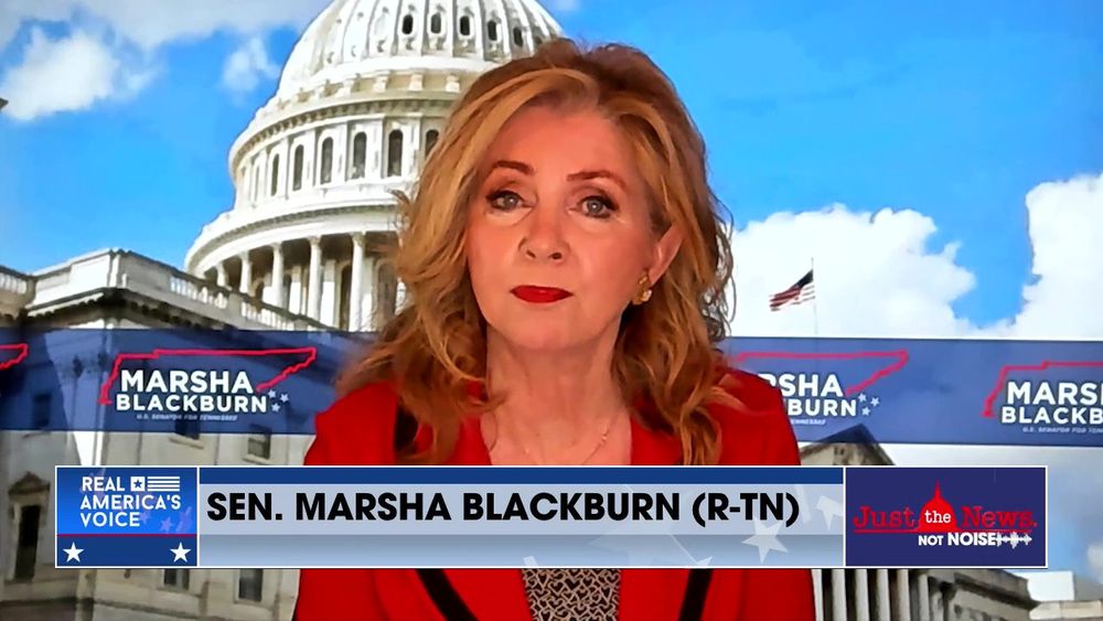 Senator Marsha Blackburn (R-TN) sits down with John Solomon on Just the News Not Noise
