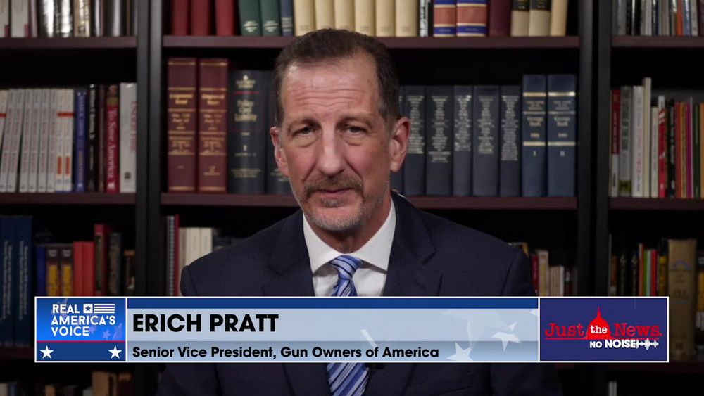 SVP OF GUN OWNERS OF AMERICA ERICH PRATT TALKS ABOUT HIS GROUP'S LATEST SECOND AMENDMENT FIGHT